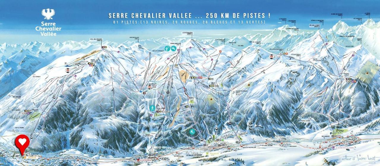 Briancon - Serre Chevalier 1200 - Joli Appartement - Face Aux Pistes En Centre Ville Kültér fotó